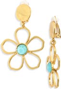 Karine Sultan Bloom Drop Clip-On Earrings