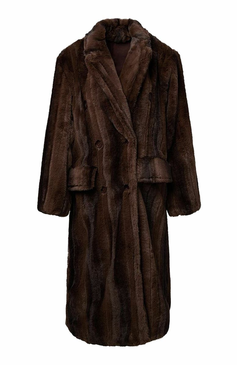 WeWoreWhat Faux Fur Blazer Jacket, Main, color, 