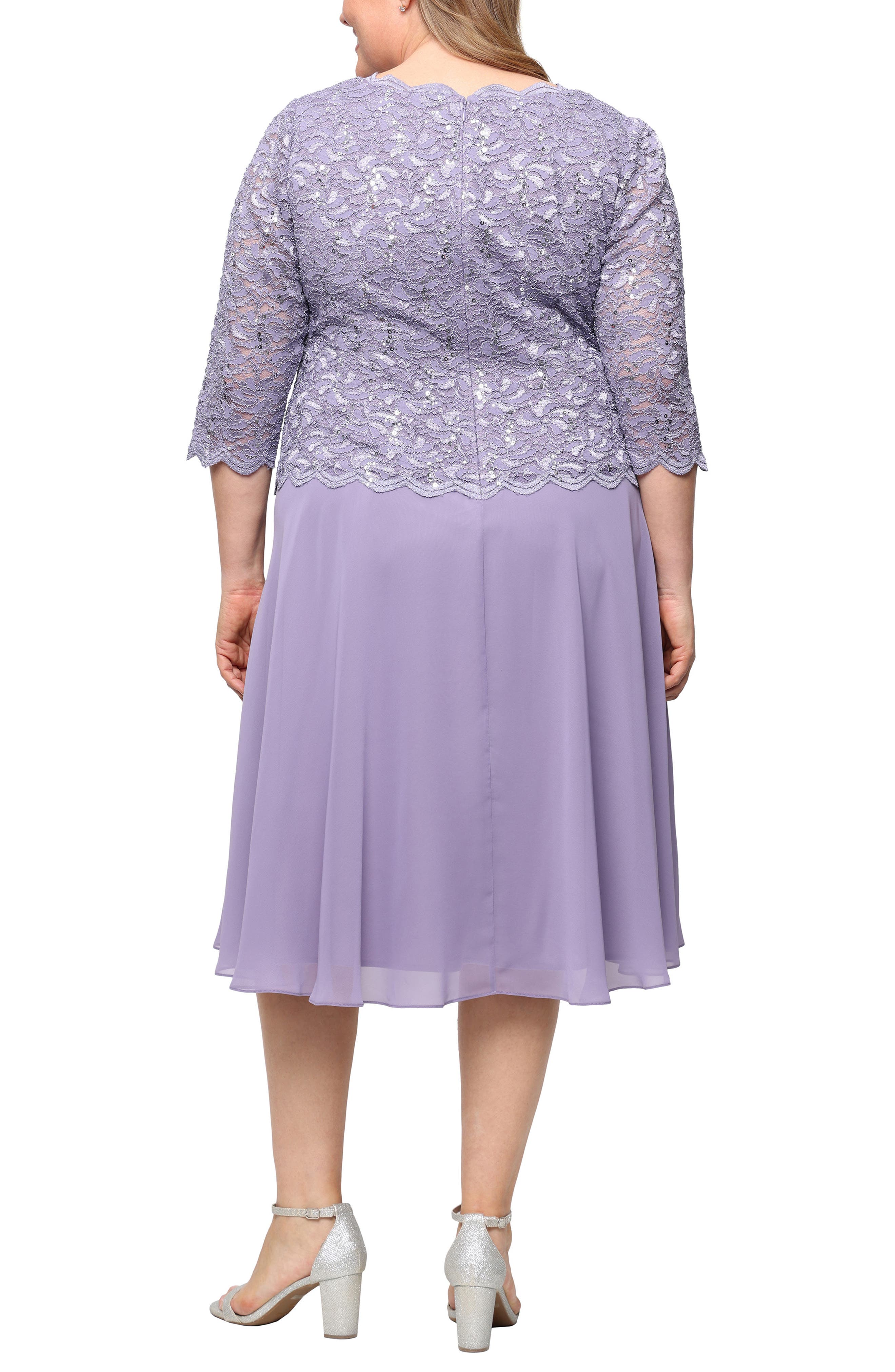 Mock Two-Piece Midi Dress - image 4