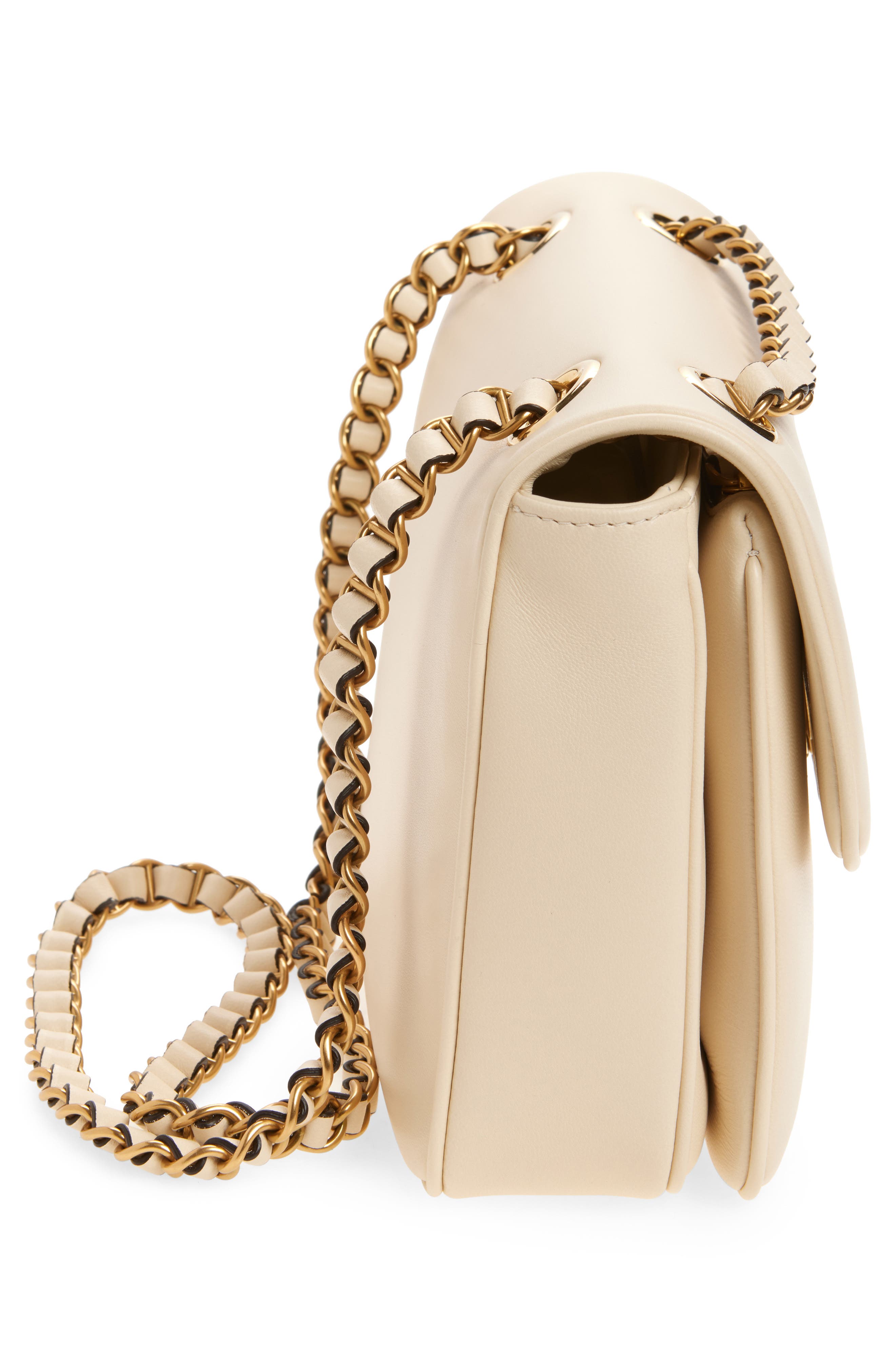 Valentino Garavani Djuna Shoulder Bag, Alternate, color, White