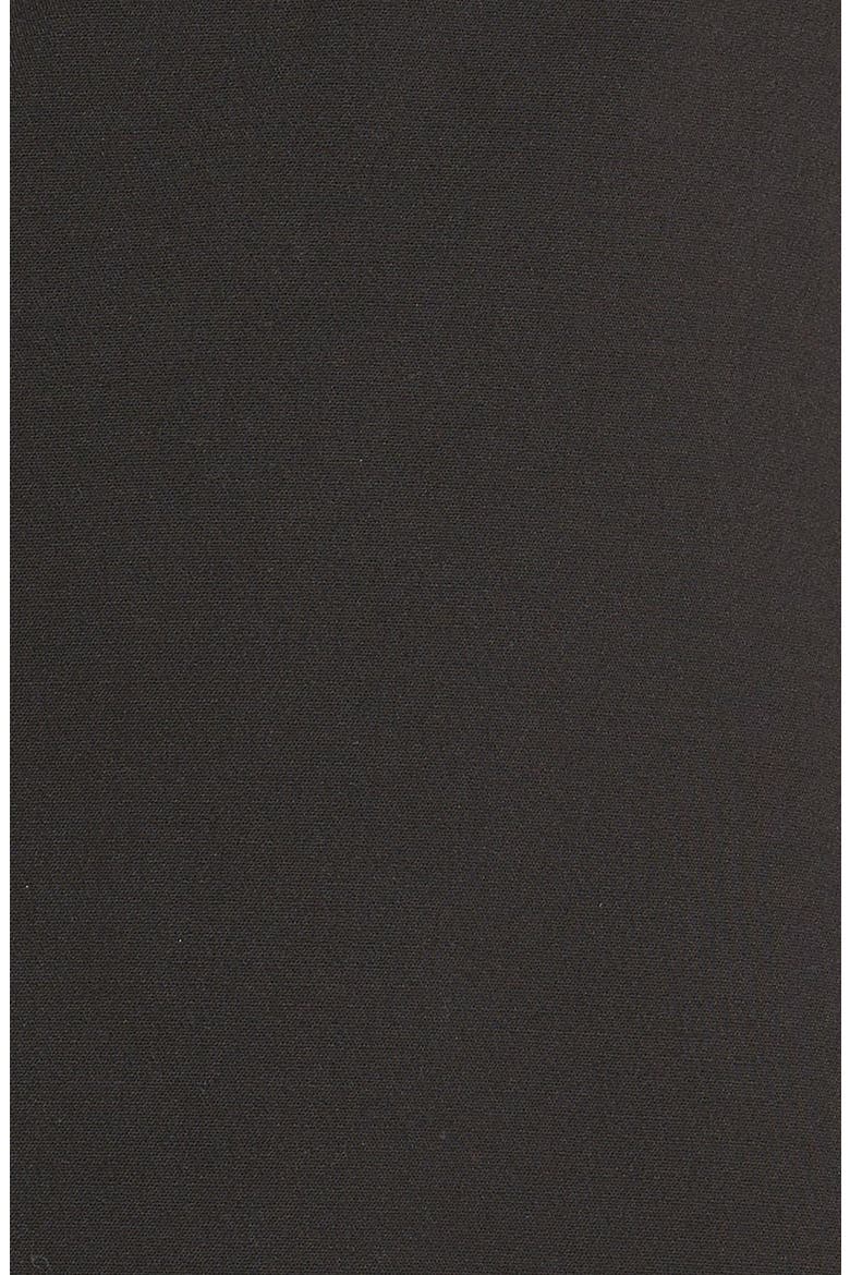 Seam Detail Crepe A-Line Dress, Alternate, color, BLACK