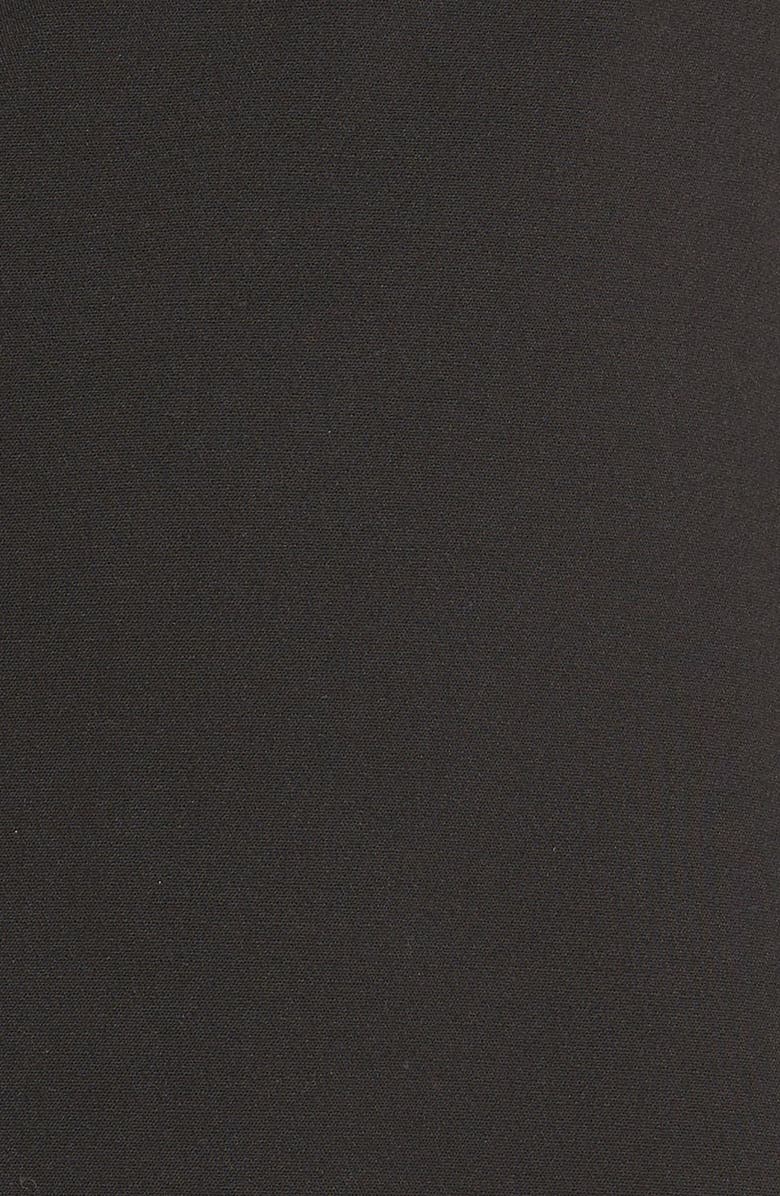 Eliza J Seam Detail Crepe A-Line Dress, Alternate, color, 