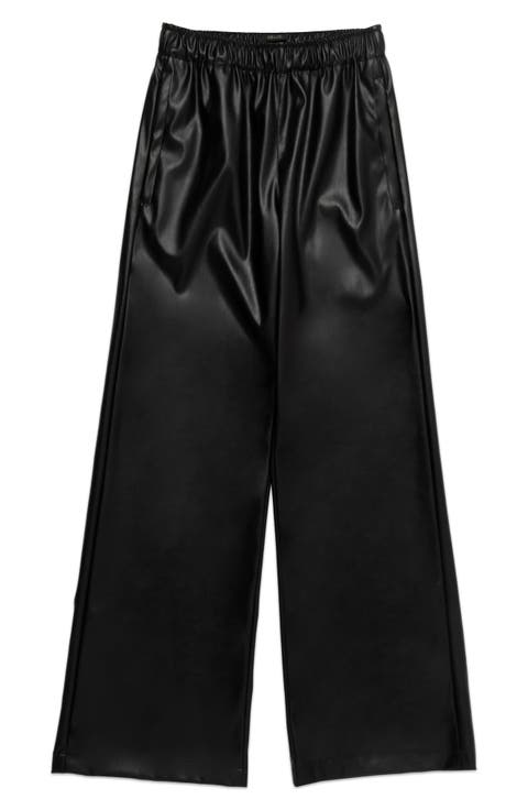 Dante Wide Leg Faux Leather Pants