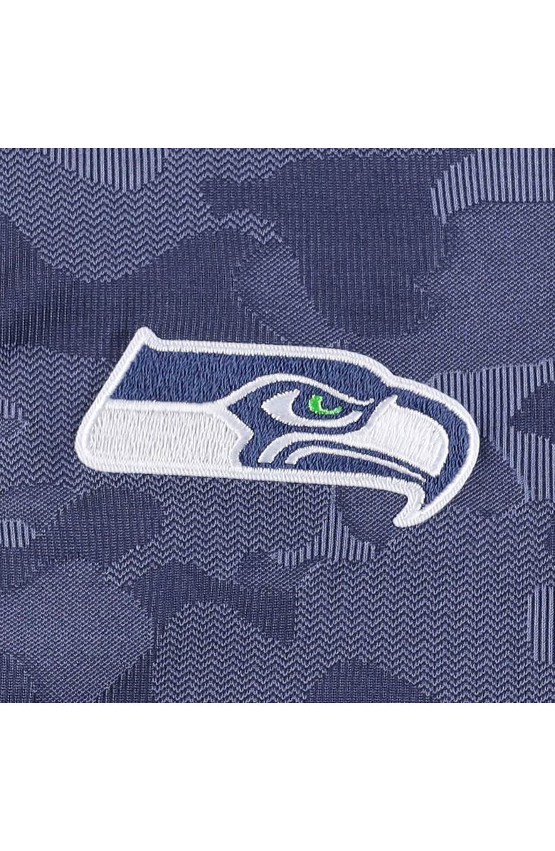 ANTIGUA Men's Antigua College Navy Seattle Seahawks Brigade Quarter-Zip Sweatshirt, Alternate, color, Navy