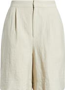 CITY BLUES Pleat Front Bermuda Shorts