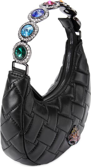 Small Octavia Leather Top Handle Moonbag