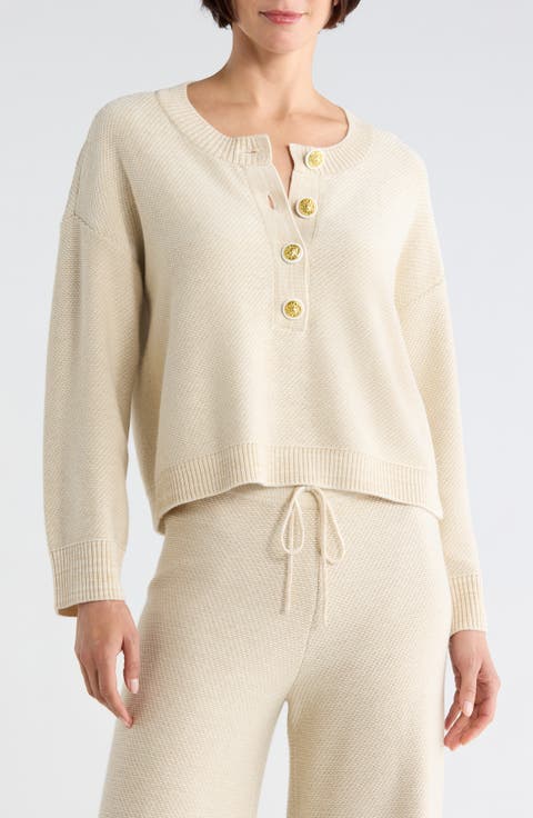 Hadassah Loop Knit Henley