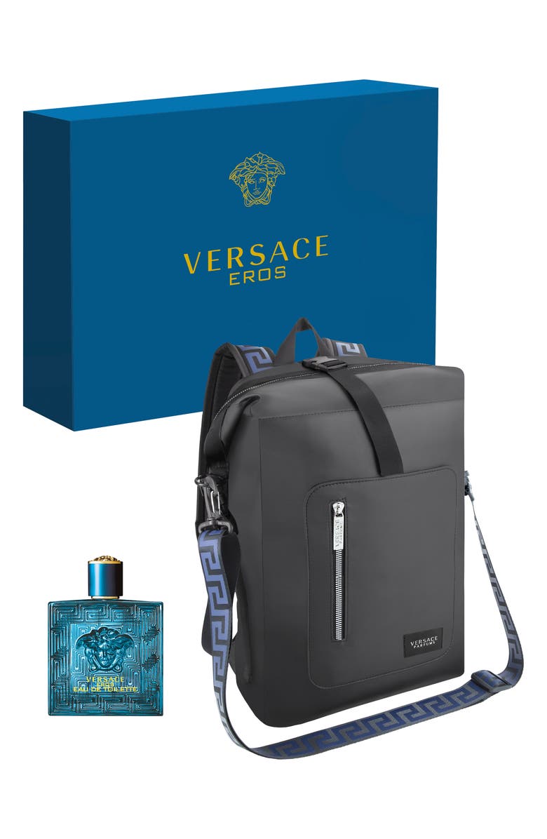 Versace Eros Eau de Toilette & Backpack Set $146 Value, Main, color, 