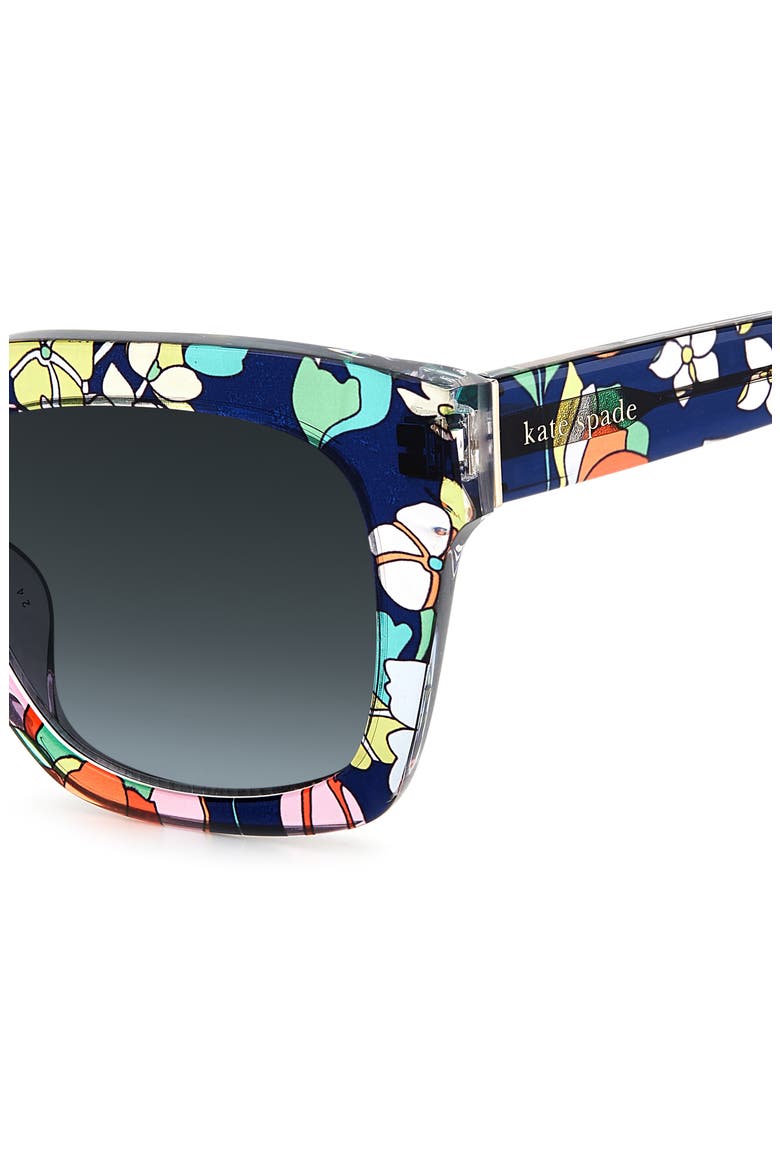 camryns 50mm gradient polarized square sunglasses, Alternate, color, BLUE