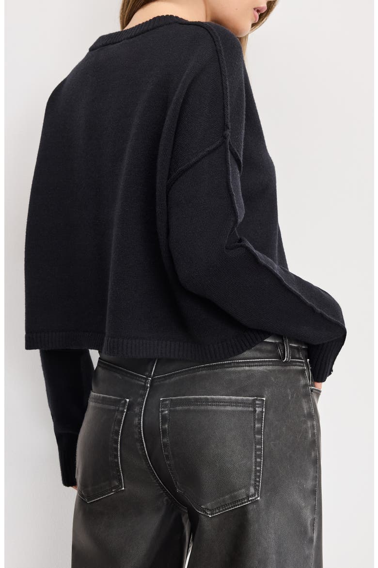 Cozy Crewneck Sweater, Alternate, color, BLACK001
