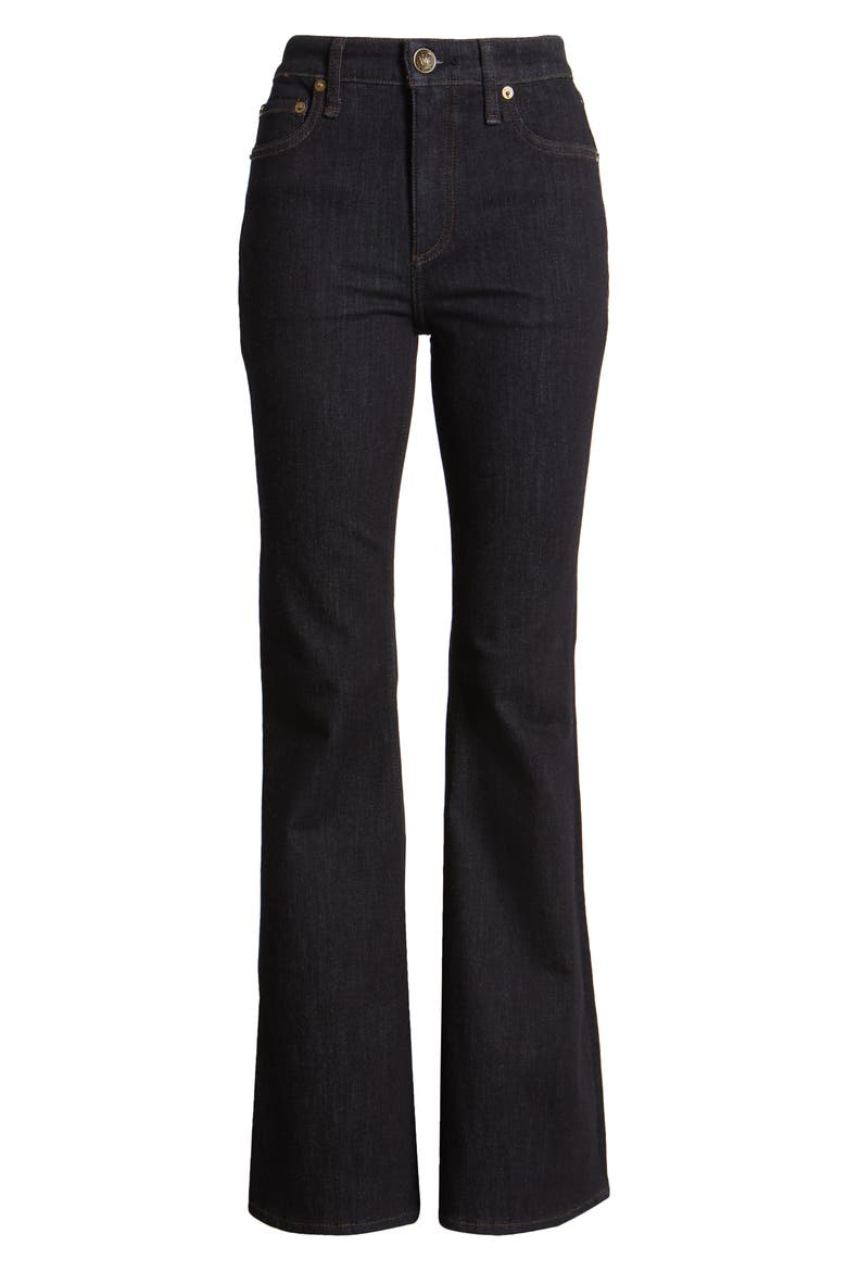 Flexi Dahlia Mid Rise Flare Jeans, Alternate, color, RINSE