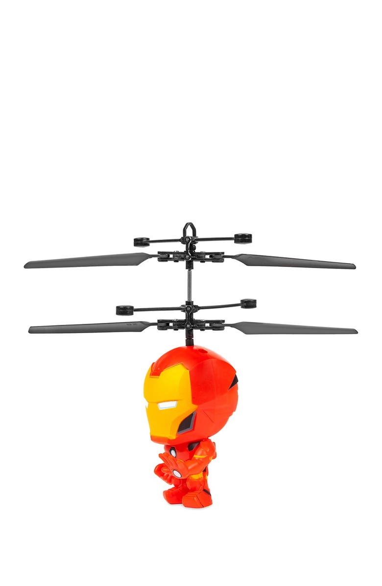 WORLD TECH TOYS Marvel 3.5" Iron Man Flying Figure IR Helicopter, Alternate, color,