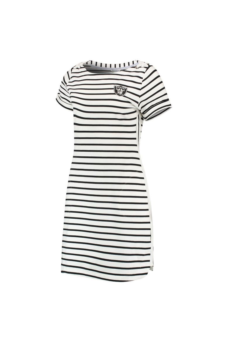 Women's Tommy Bahama White Las Vegas Raiders Tri-Blend Jovanna Striped Dress, Alternate, color, White