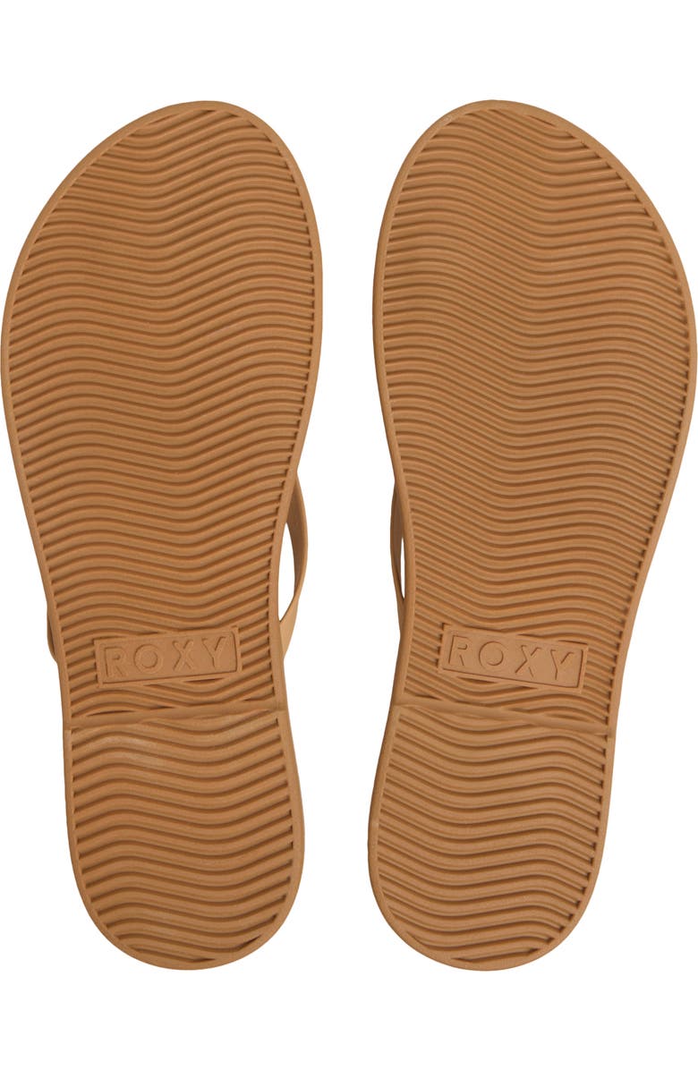 Roxy Calabasas Flip Flop, Alternate, color, Tan