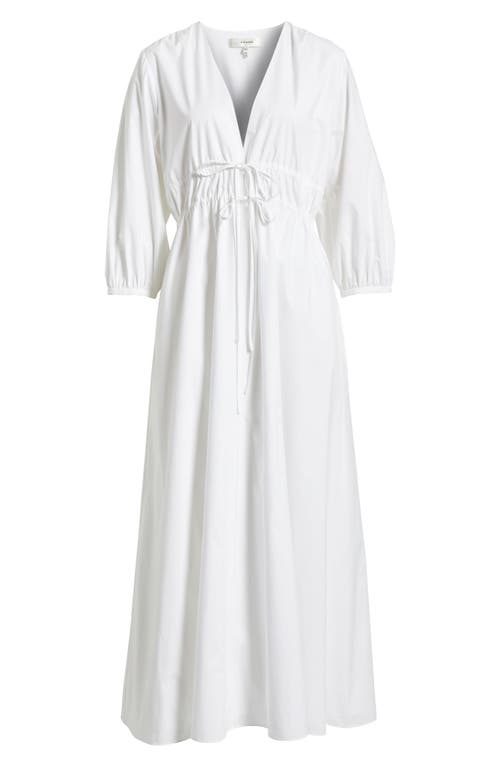 FRAME FRAME THE CINCHED ORGANIC COTTON MAXI DRESS