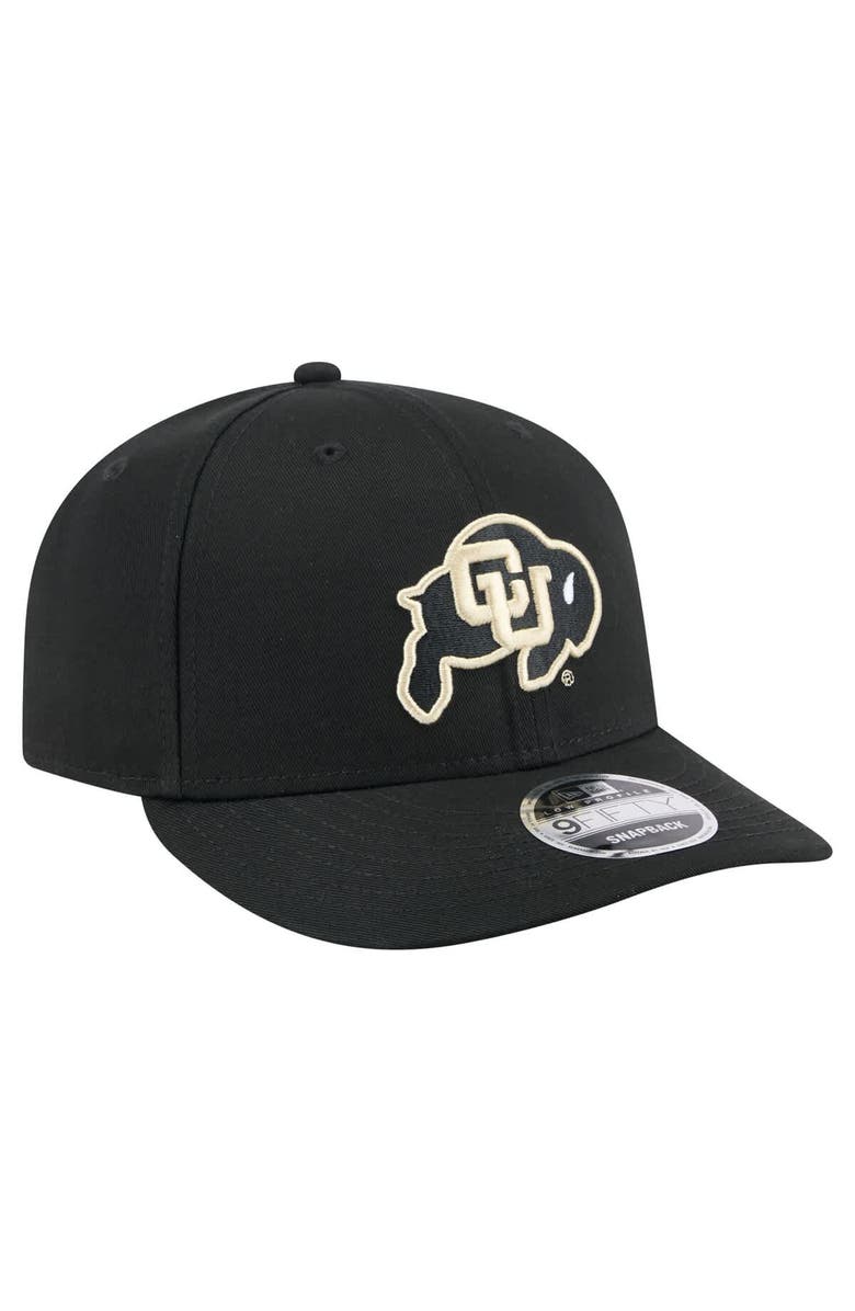 New Era Men's New Era Black Colorado Buffaloes Low Profile 9FIFTY Snapback Hat, Alternate, color, 