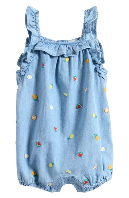 Tucker + Tate Embroidered Denim Romper