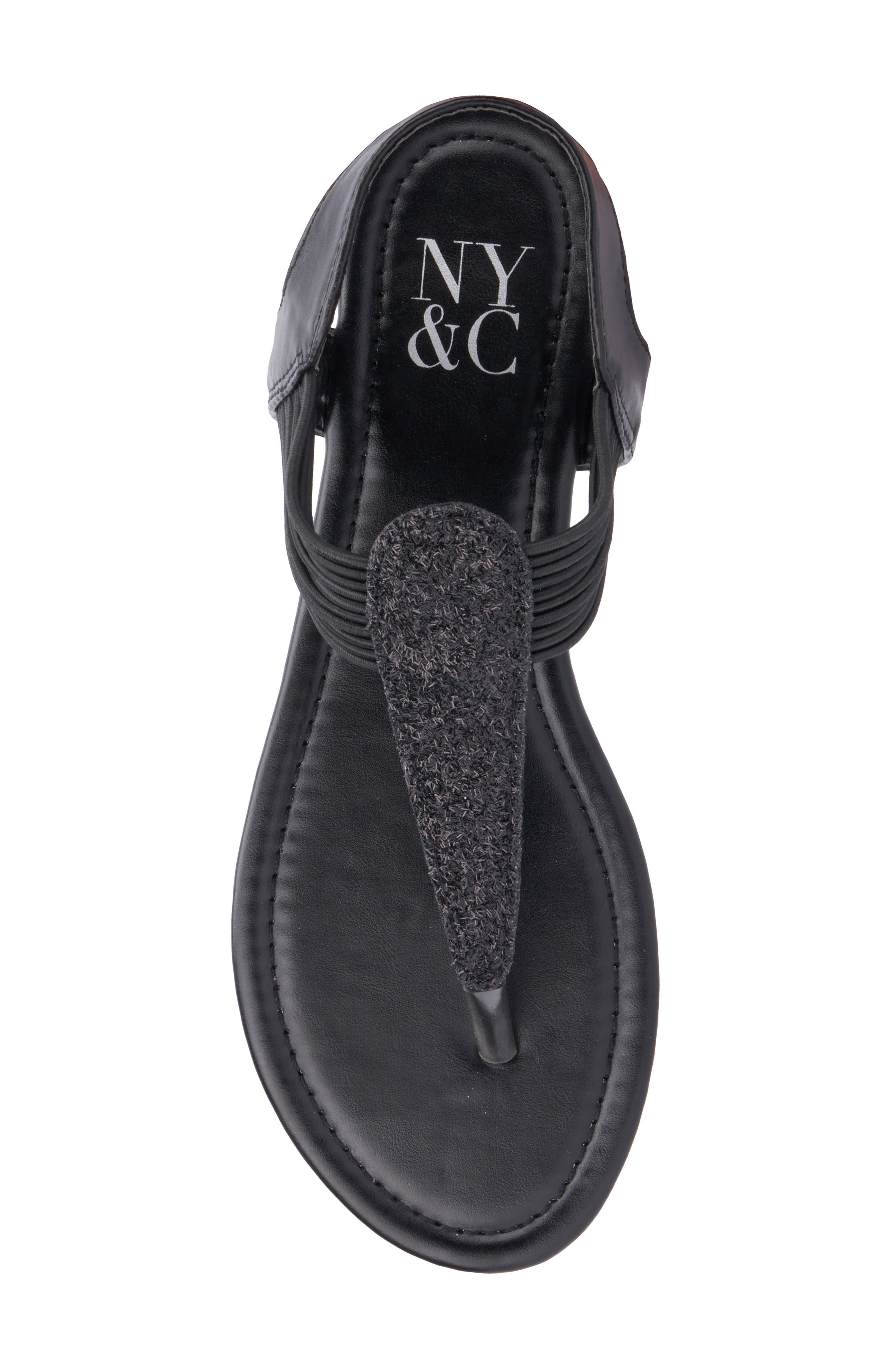 NEW YORK AND COMPANY Freya T-Strap Flat Sandal, Alternate, color, 