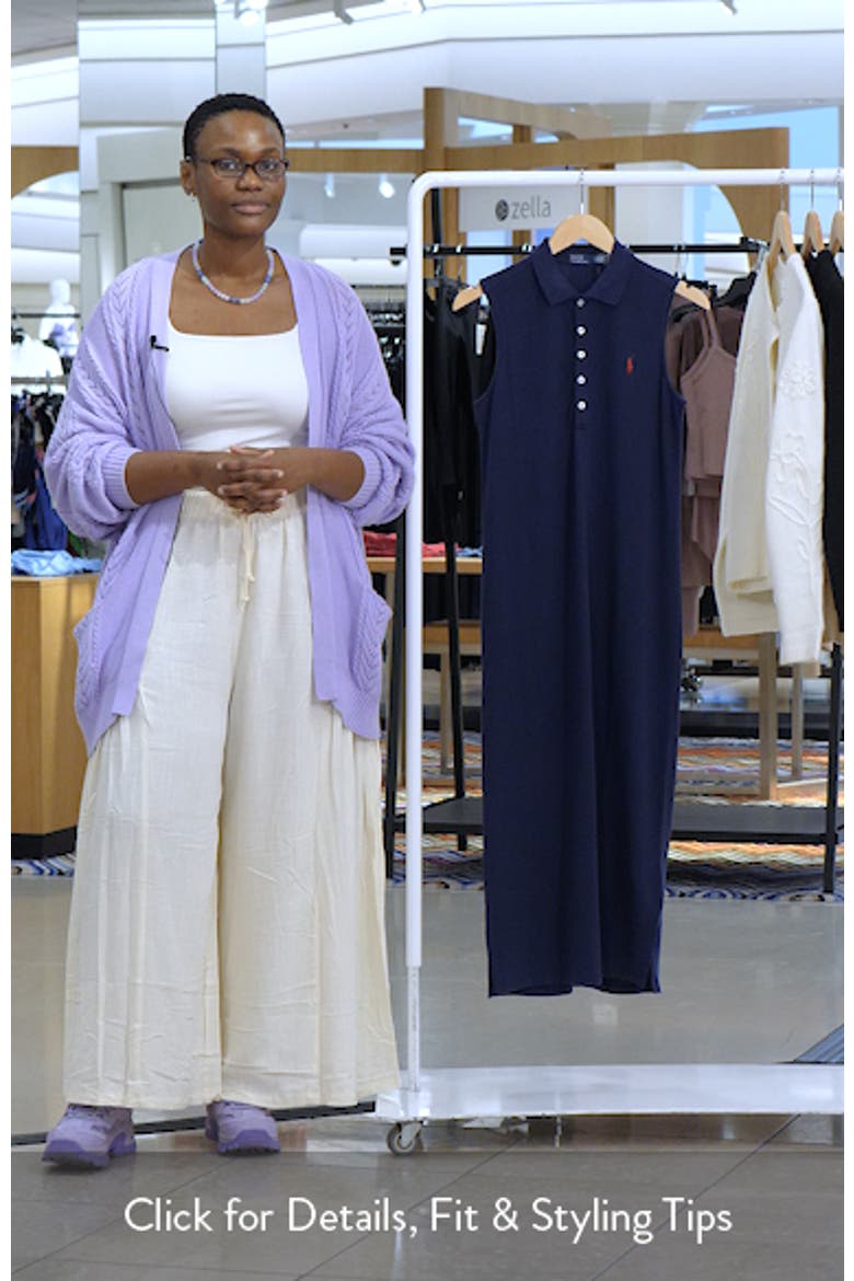Stretch Cotton Piqué Polo Dress video