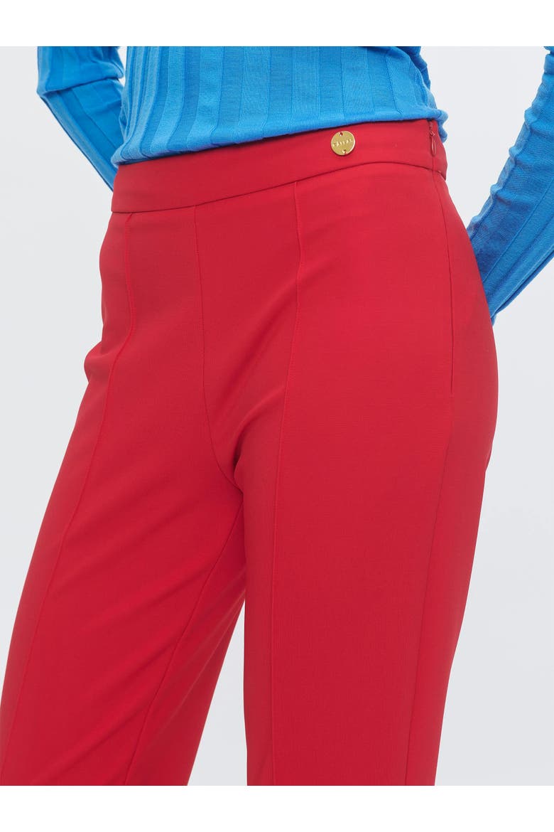 Lola Cropped flare pant, Alternate, color, Red