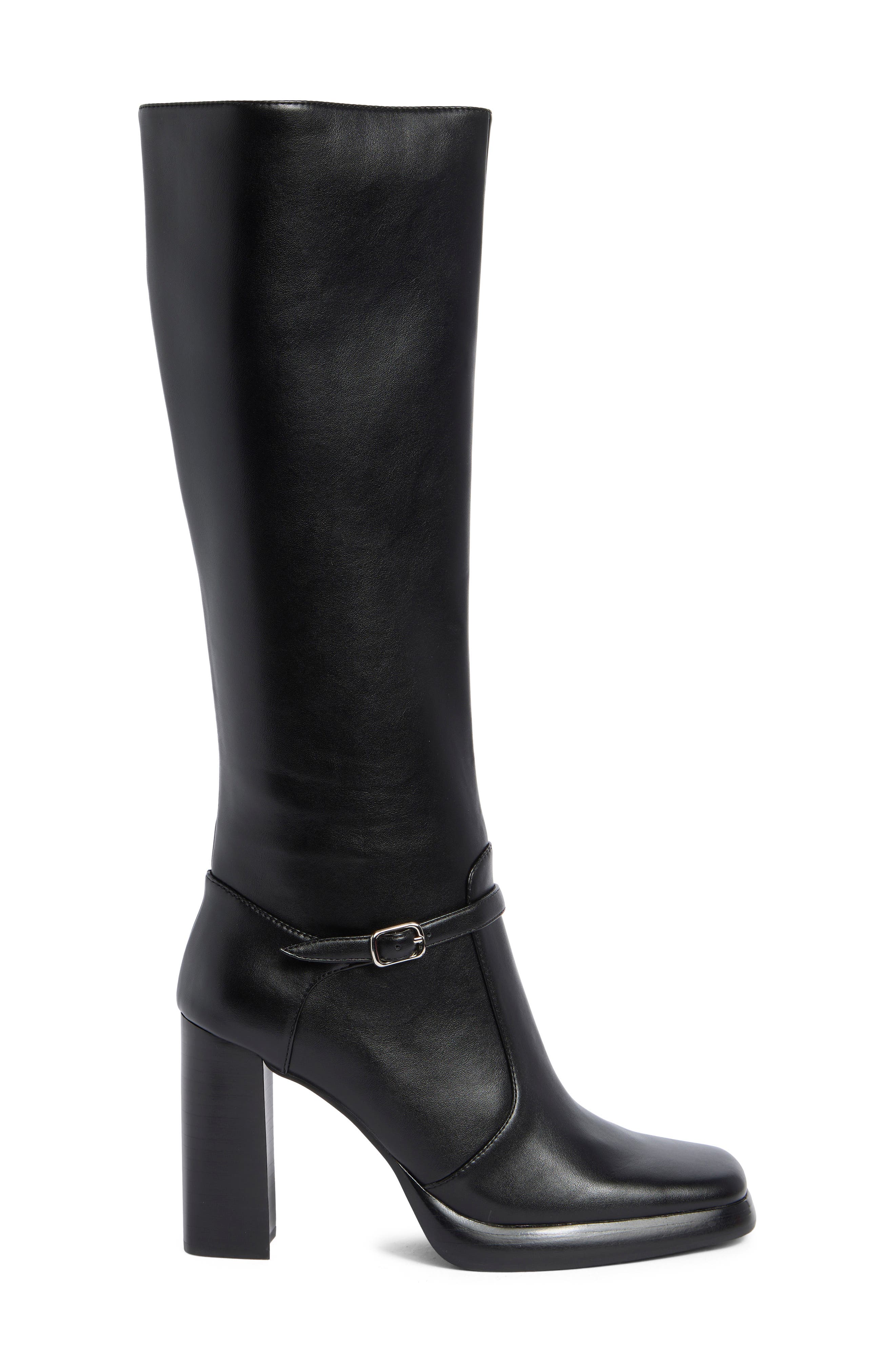 Jeffrey Campbell Willowz Knee High Boot, Alternate, color, Black