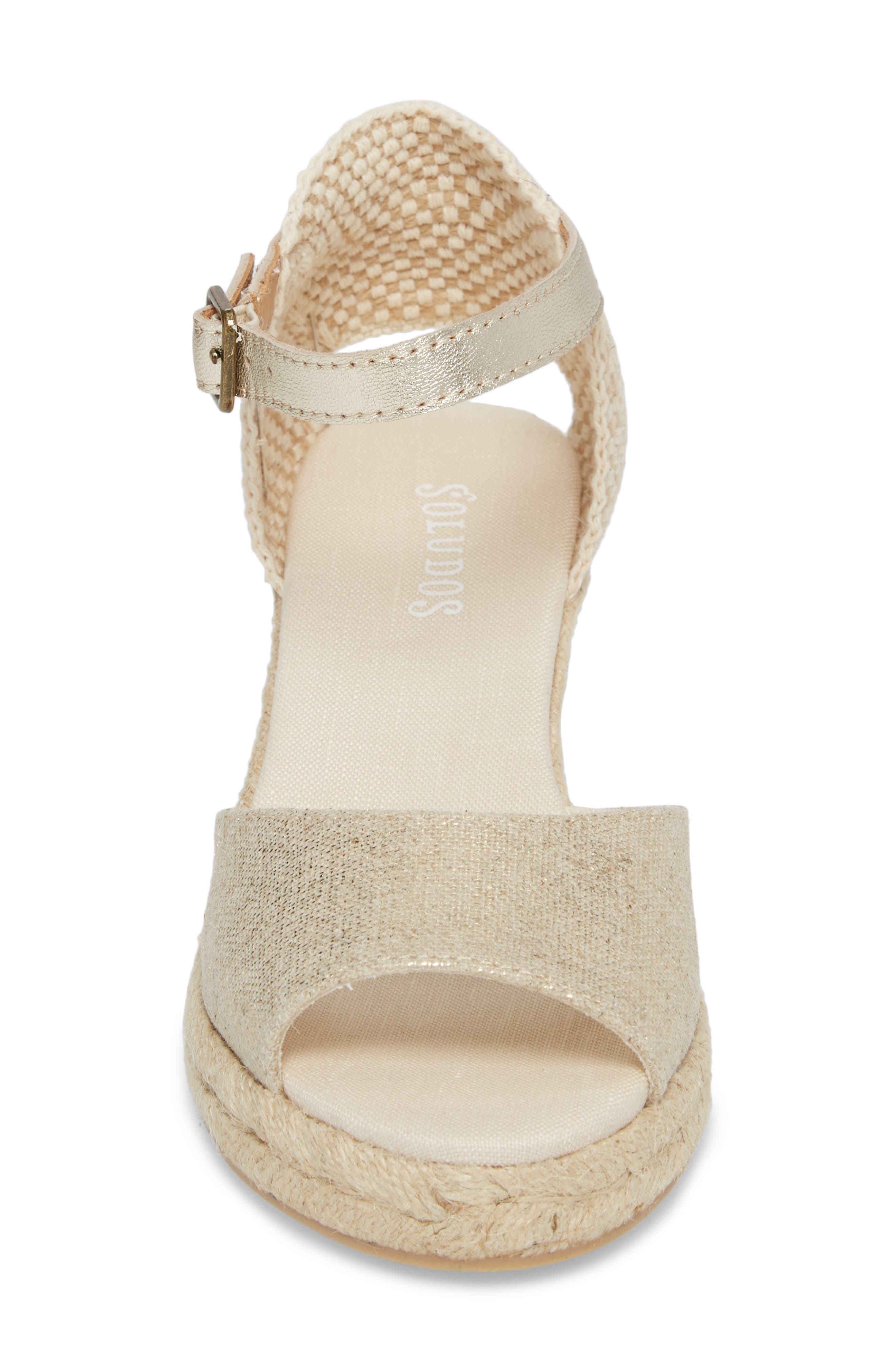 Soludos Espadrille Wedge Sandal, Alternate, color, 