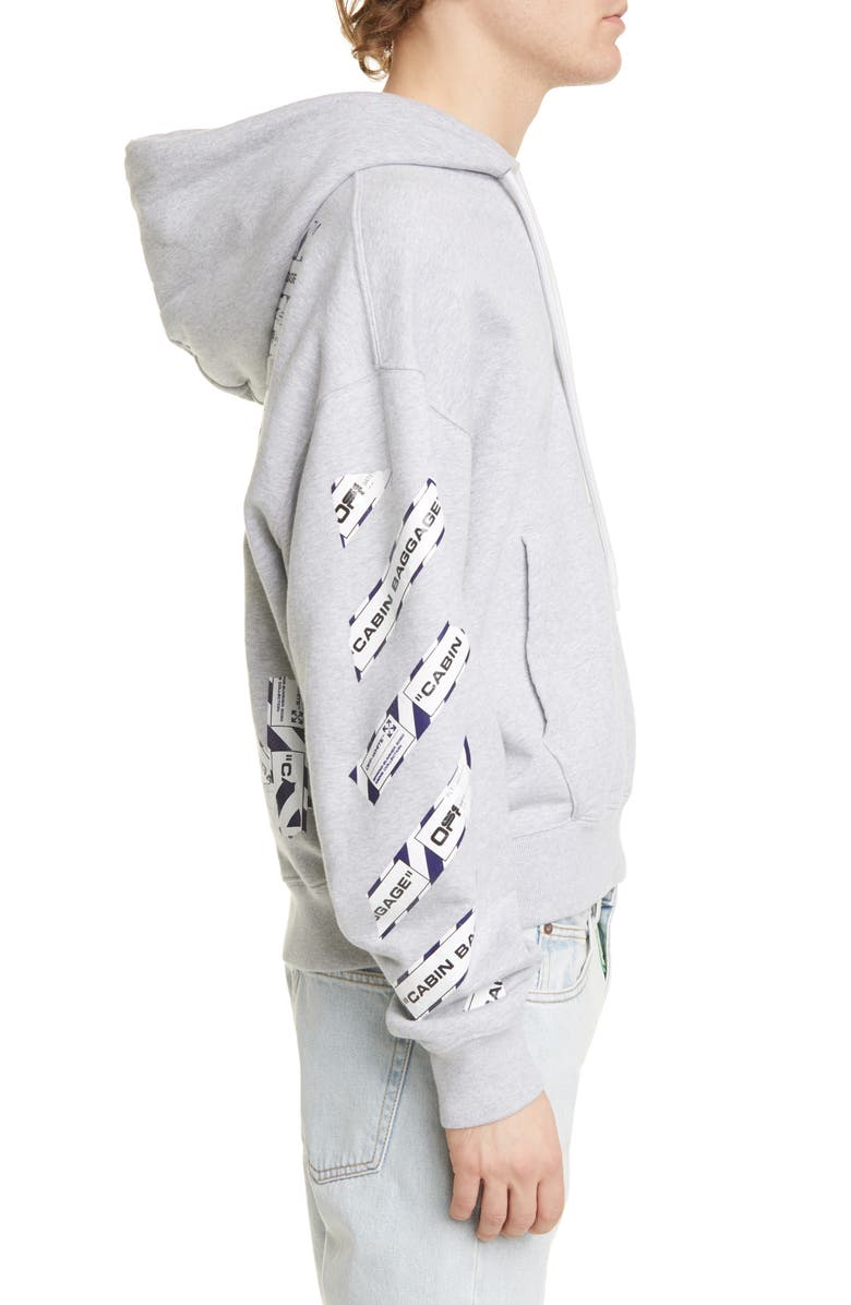 Off-White Airport Tape Hoodie, Alternate, color,