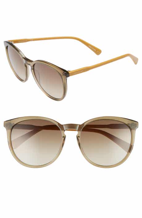 Longchamp 56mm Round Sunglasses
