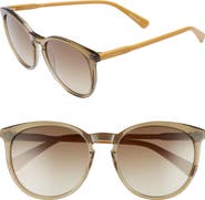 Longchamp 56mm Round Sunglasses