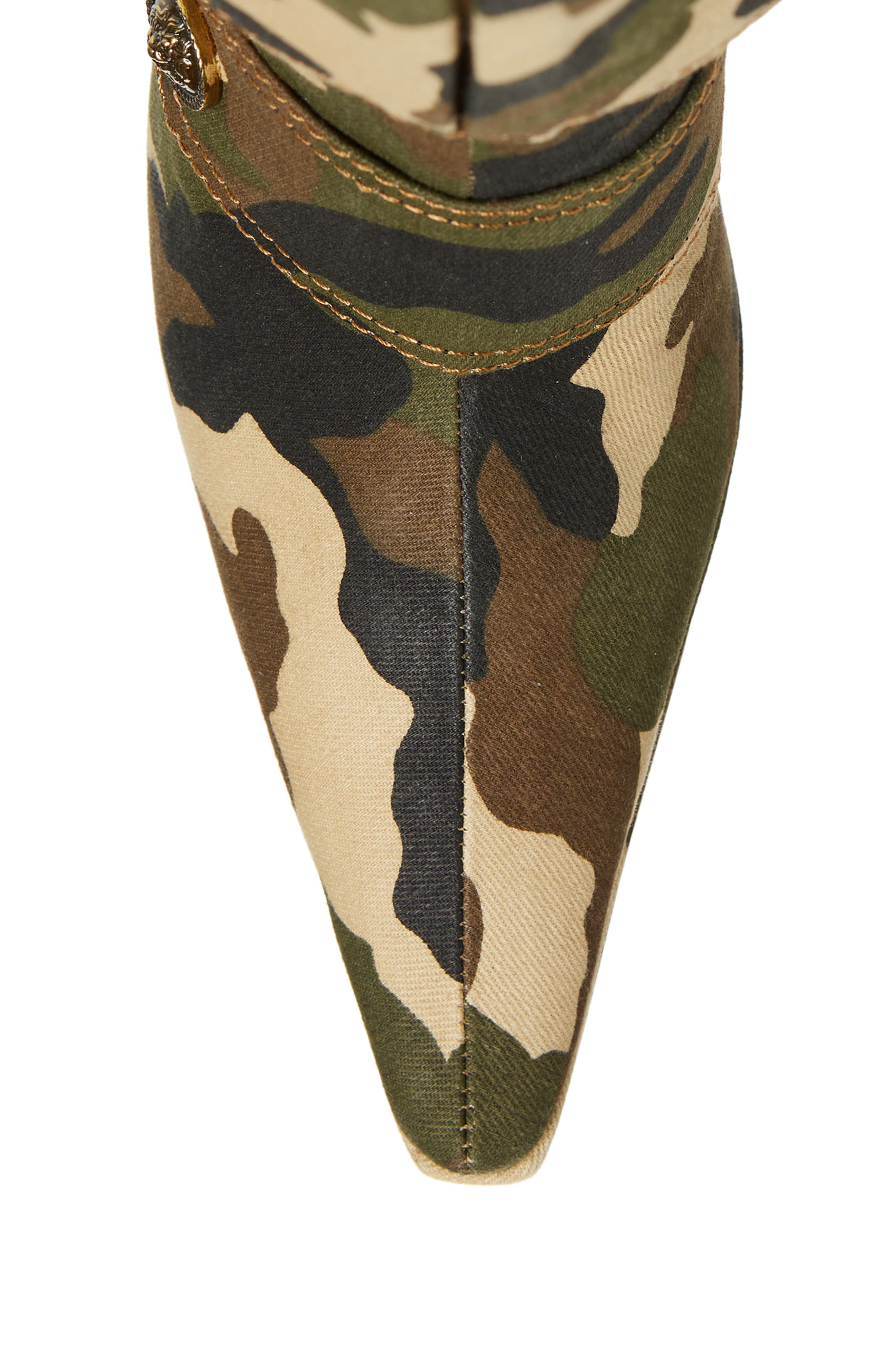 Pocketed Pointed Toe Knee High Boot, Alternate, color, BEIGE CAMO