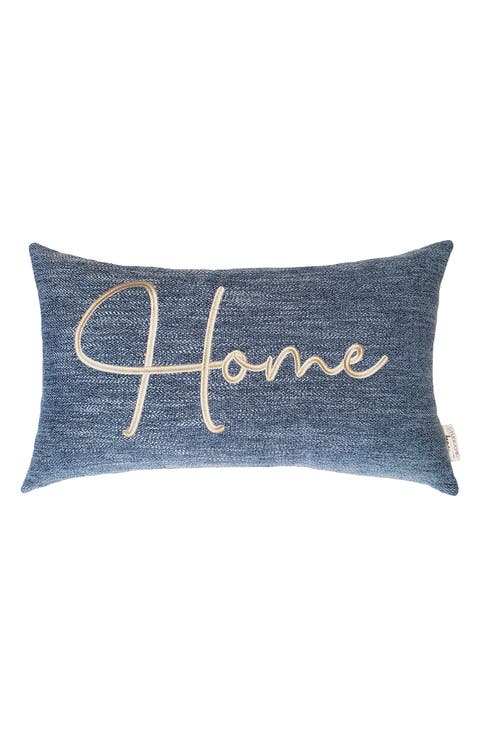 Sentiments Home Embroidered Accent Pillow
