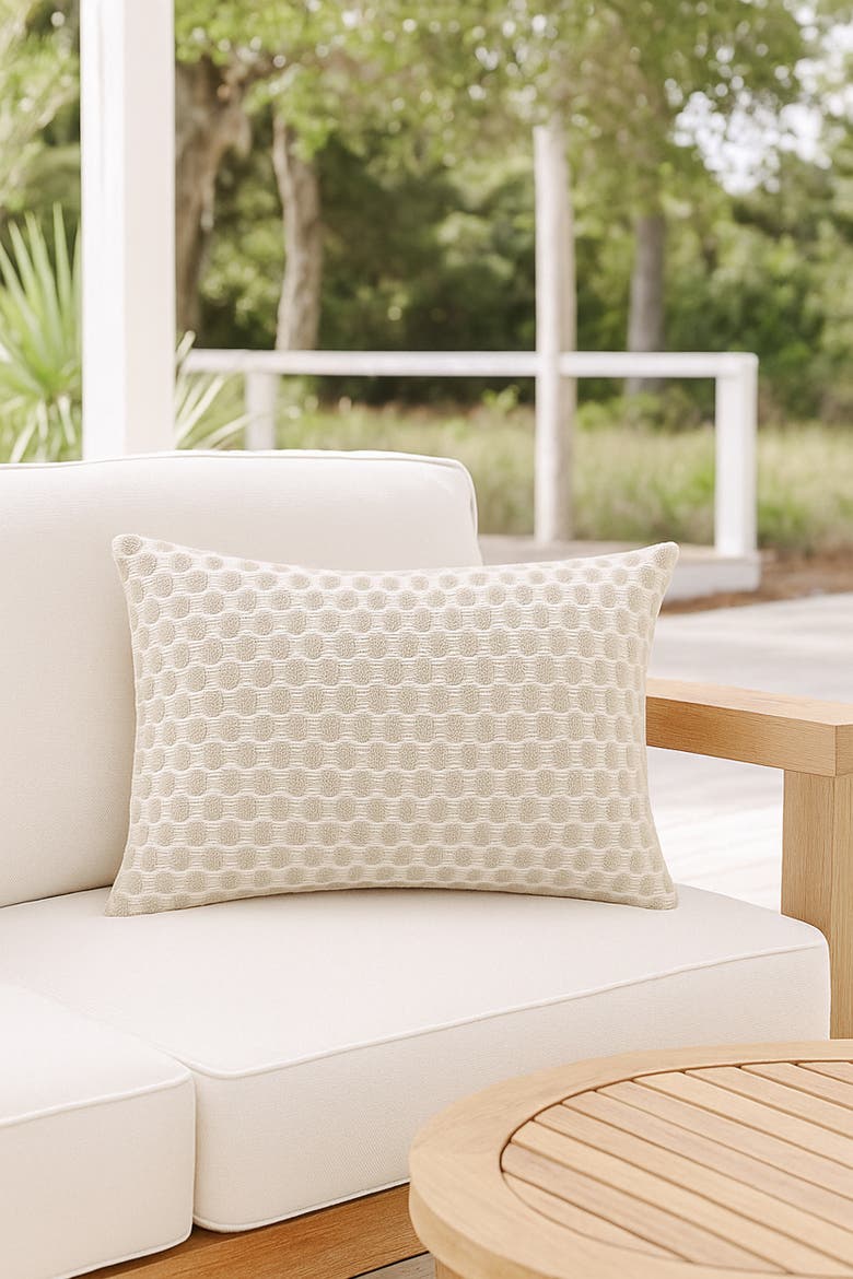 Sailor Dots Pillow, Alternate, color, Natural Beige
