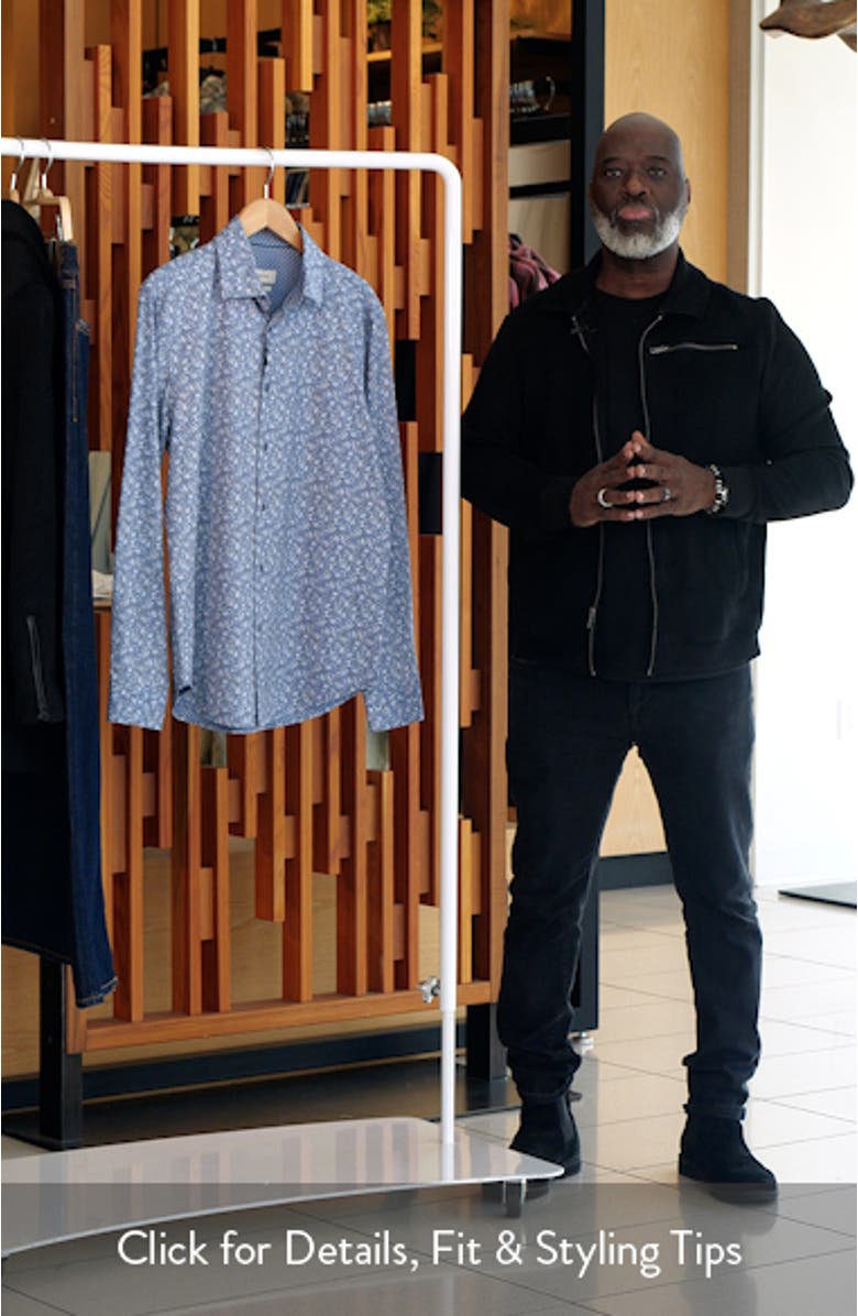 Jimmy OoohCotton<sup>®</sup> Leaf Print Button-Up Shirt, sales video thumbnail