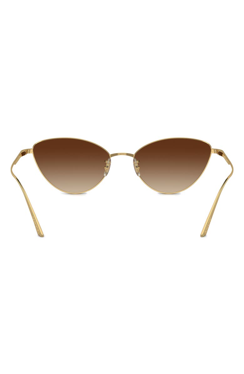 Oliver Peoples x KHAITE 1998C 56mm Cat Eye Sunglasses, Alternate, color, Gold