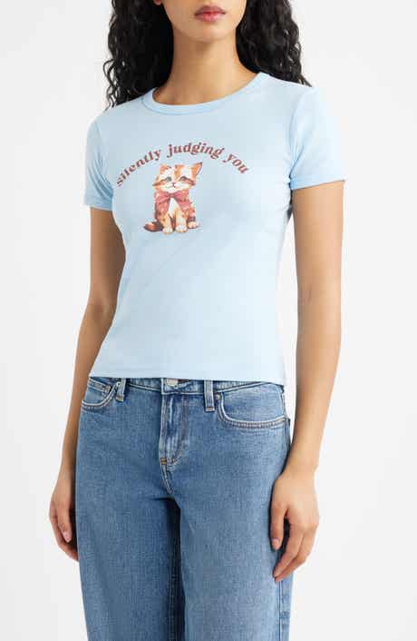 Silently Judging You Graphic Baby Tee