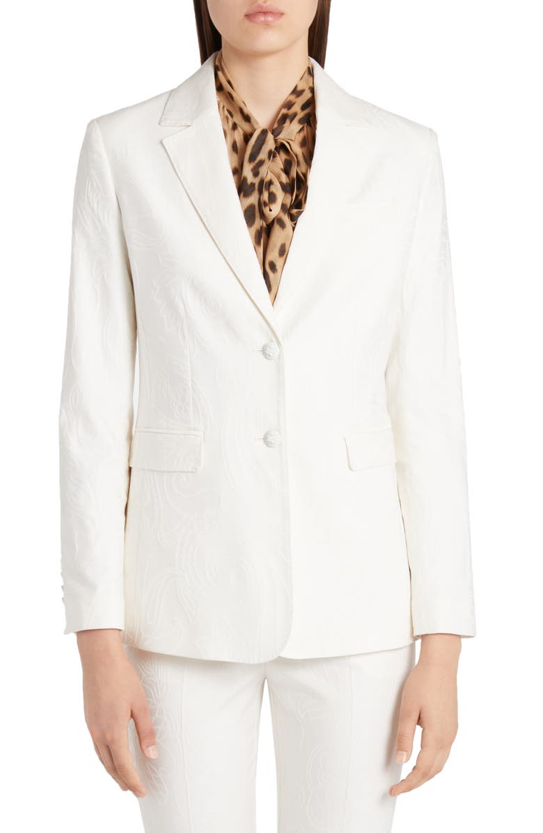 Etro Cotton Blend Blazer, Main, color,