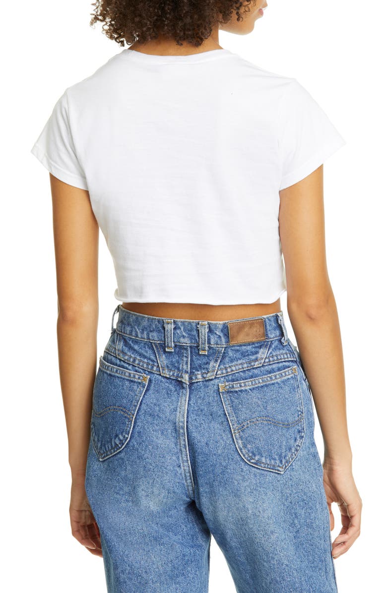 Anna Sui Good Bunny Bad Bunny Crop Graphic Tee, Alternate, color,