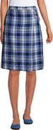 Lands' End School Uniform Young Plaid A-line Skirt Below the Knee