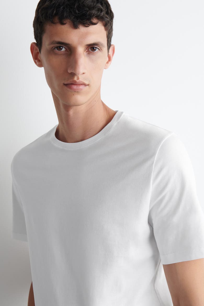 3-Pack Cotton Crew-Neck T-Shirts, Alternate, color, WHITE
