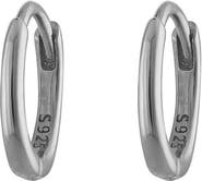 Outofoffice Silver Eight Mm Huggie Hoop Earring