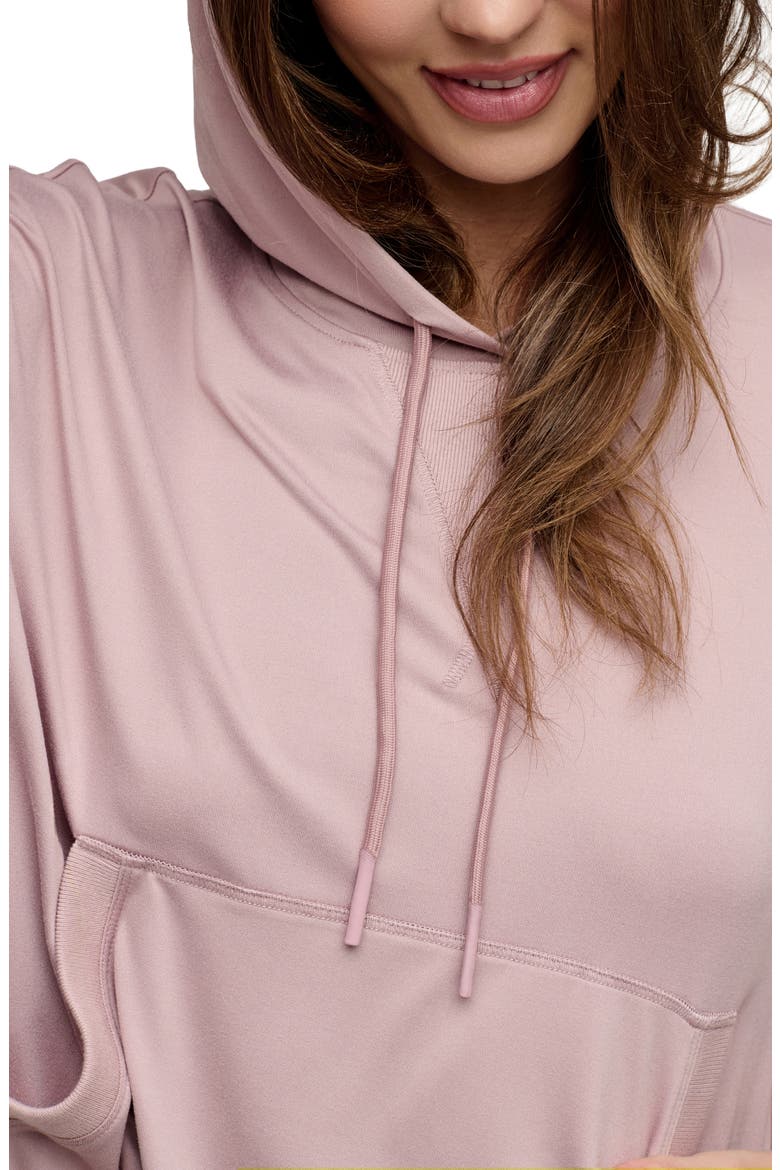 Butterchic Crop Hoodie, Alternate, color, TEABERRY