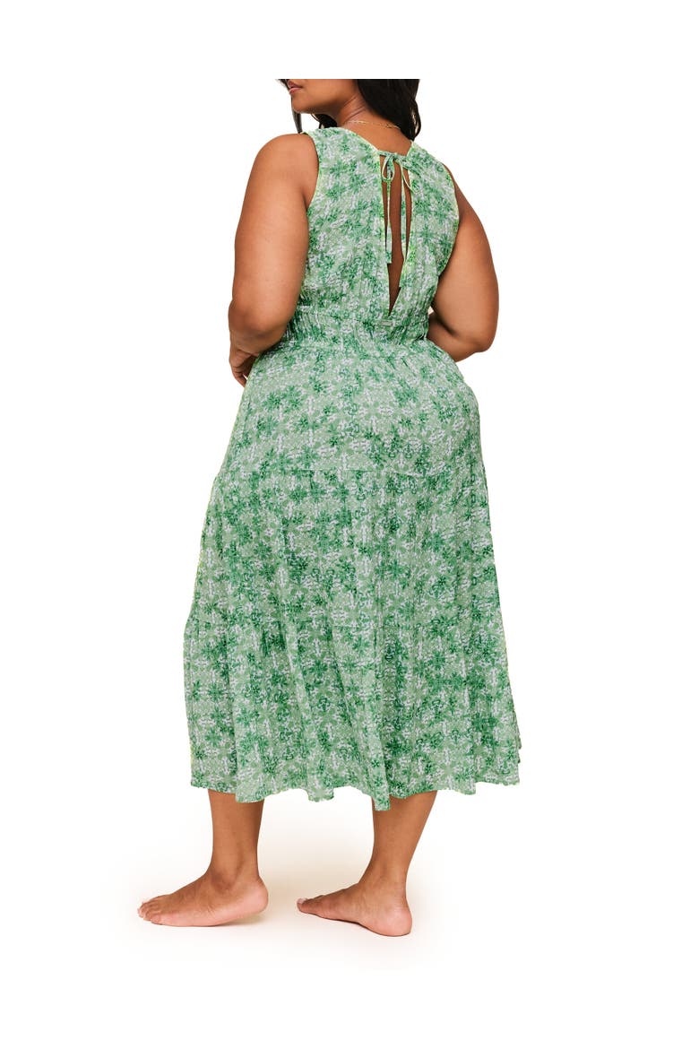 Zahira Lounge Dress, Alternate, color, Geo green