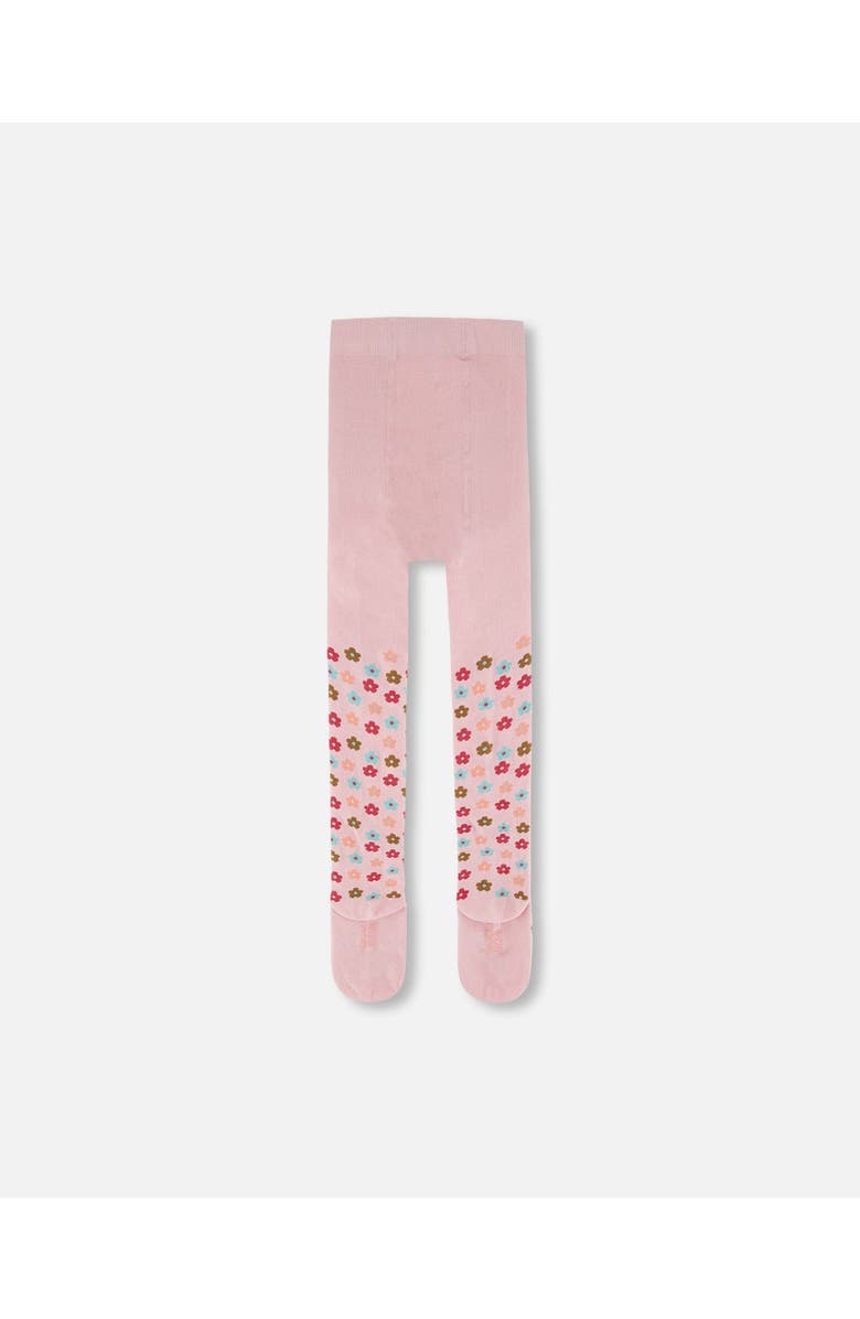 Deux par Deux Knit Tights with Flowers, Alternate, color,