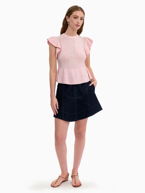 Rhea Lace Knit Sweater