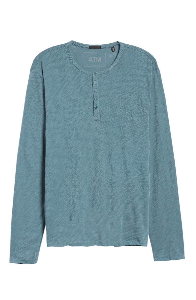 ATM Anthony Thomas Melillo Raw Edge Henley, Alternate, color,
