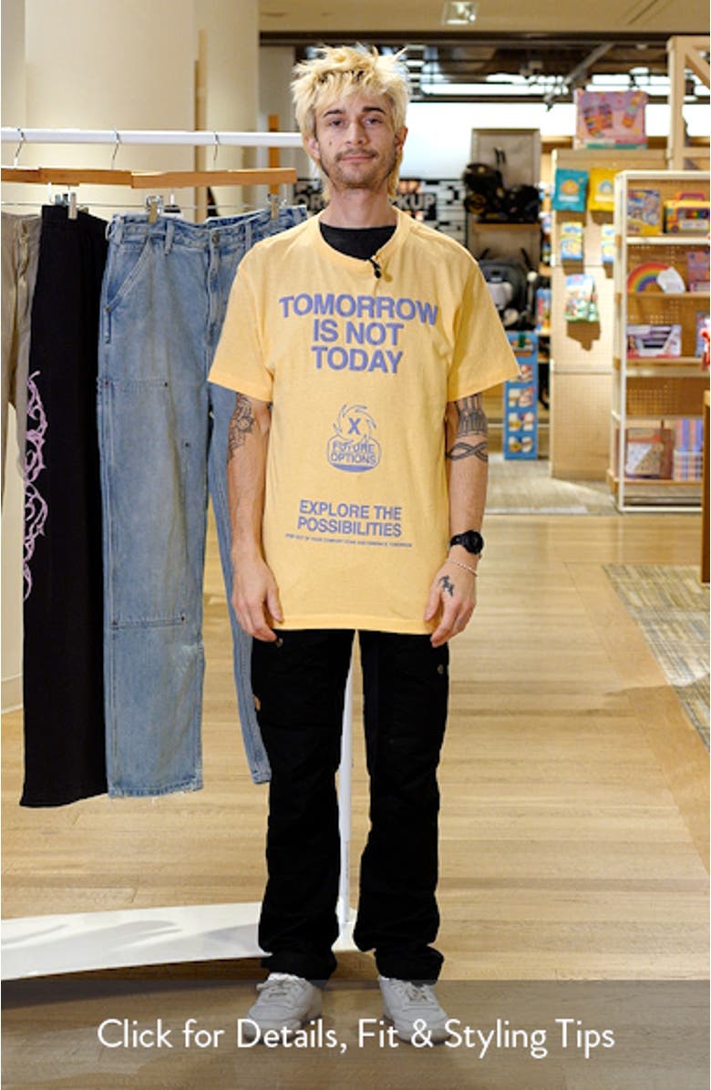 Tomorrow is Not Today Cotton Graphic T-Shirt, sales video thumbnail