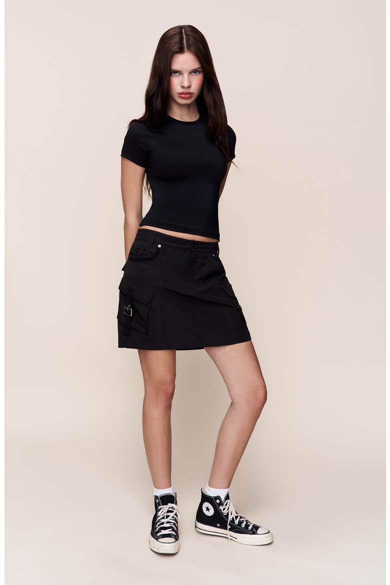 Hunter Cargo Skirt, Alternate, color, Black
