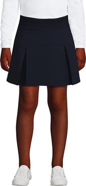 Lands' End School Uniform Girls Performance Pleated Skort Above the Knee