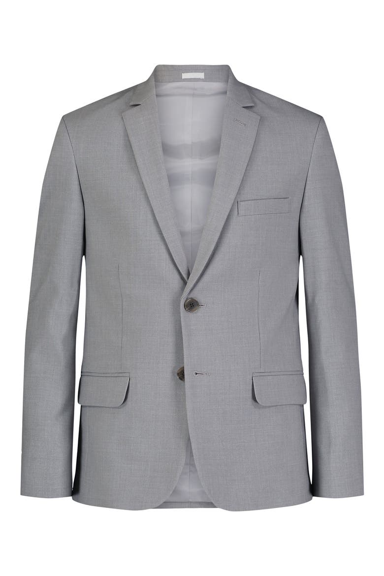 Kids' Infinite Stretch Two-Button Sport Coat, Main, color, SILVER METAL