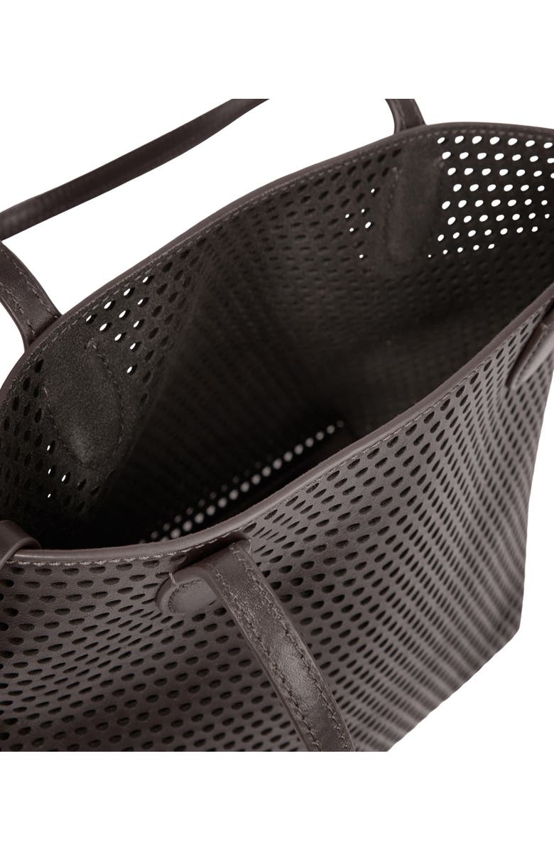 Vince Small Athene Perforated Nappa Leather Tote, Alternate, color, Cacao